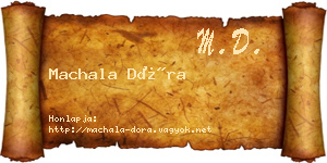 Machala Dóra névjegykártya